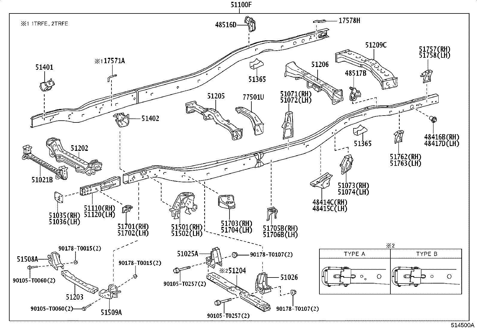 51001-KKC13 FRAME SUB-ASSY product image