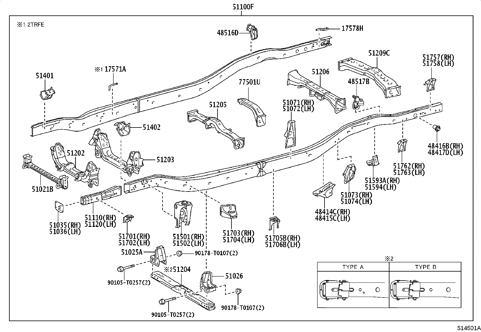51001-KKC13 FRAME SUB-ASSY product image