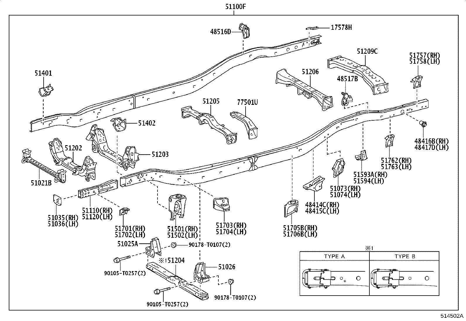 51001-KKC13 FRAME SUB-ASSY product image