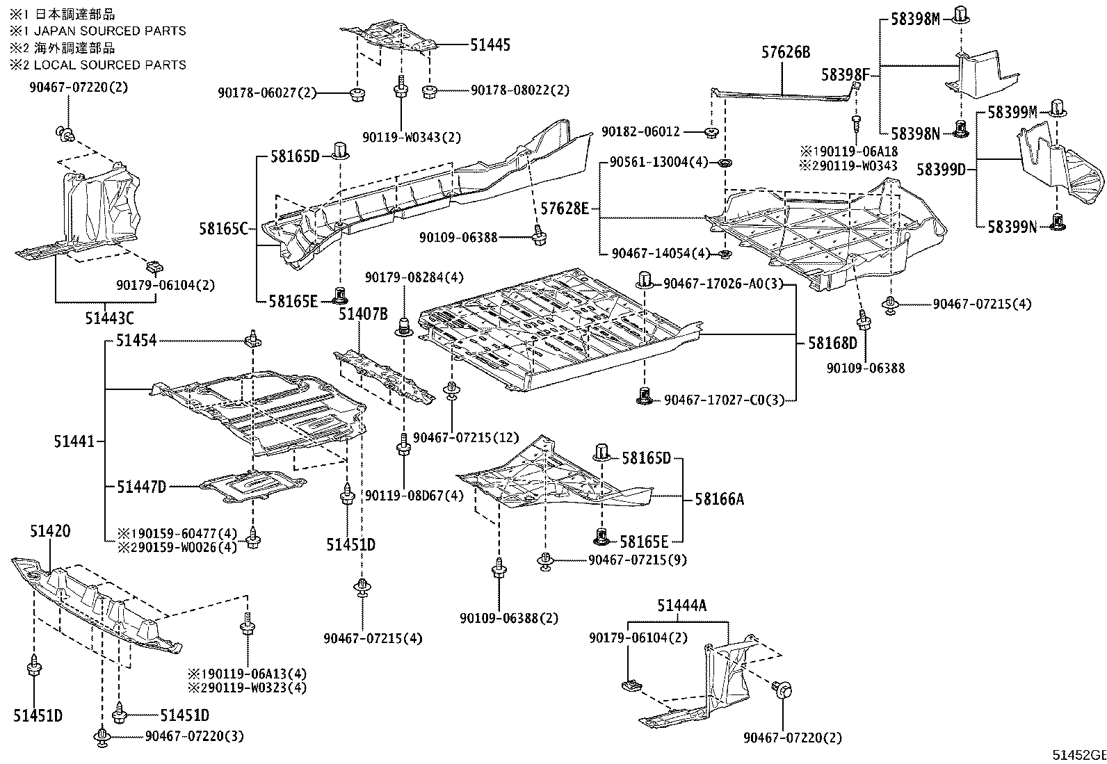 51206-F4120 MEMBER SUB-ASSY, REAR SUSPENSION product image
