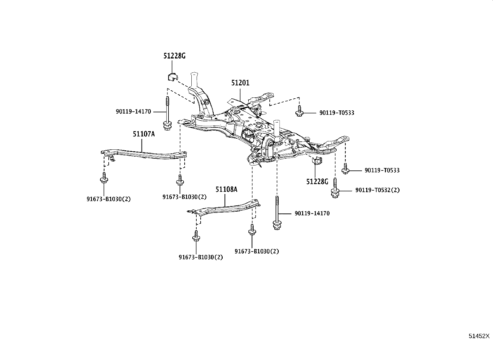 51410-0A220 COVER ASSY, ENGINE UNDER, NO.1 product image