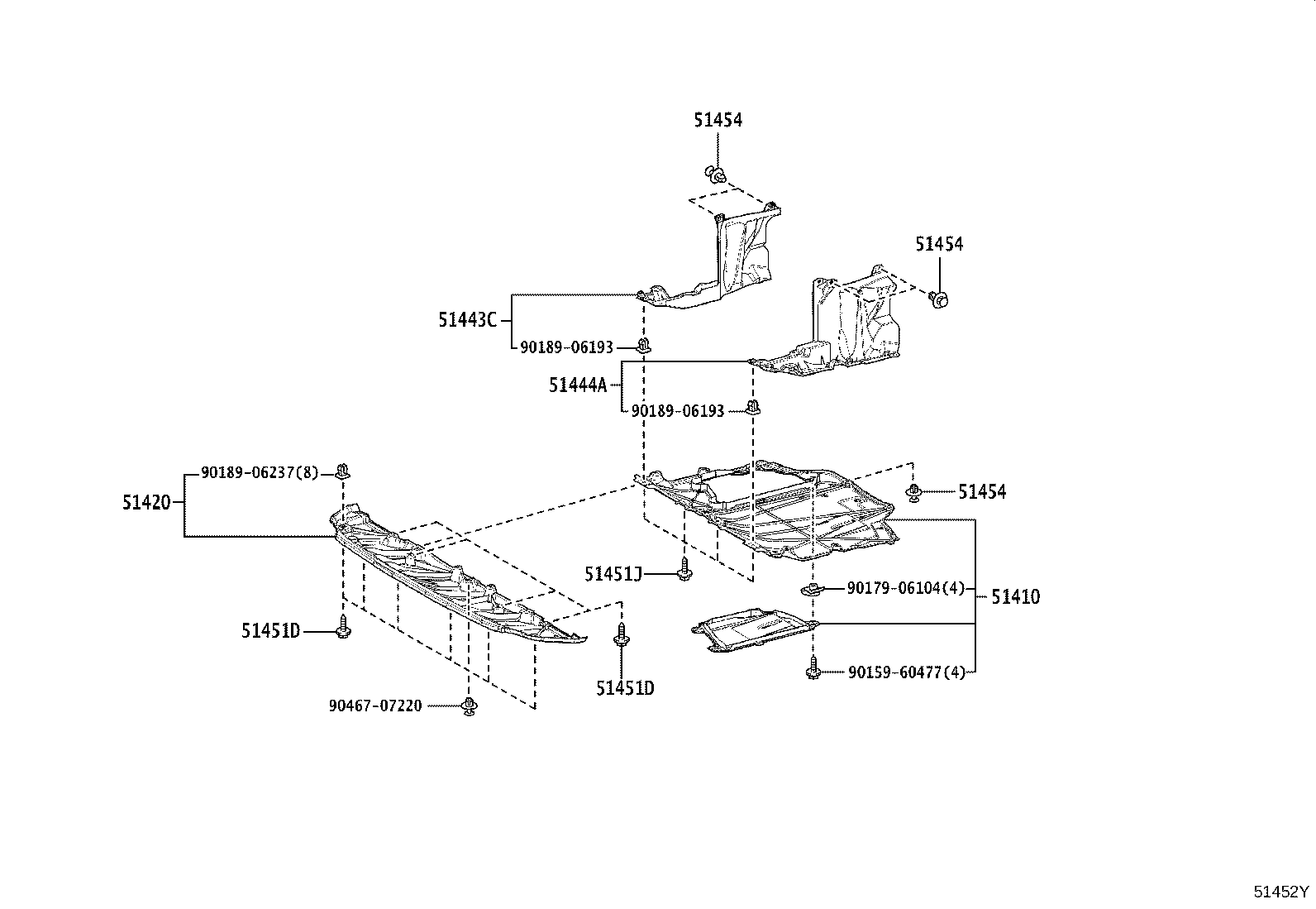 51410-0A220 COVER ASSY, ENGINE UNDER, NO.1 product image