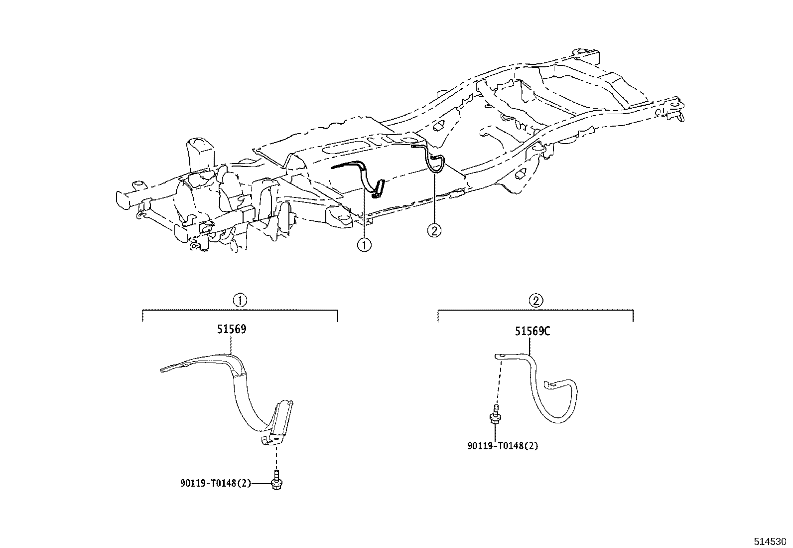 48505-KK030 BRACKET SUB-ASSY, REAR SHOCK ABSORBER, UPPER RH product image
