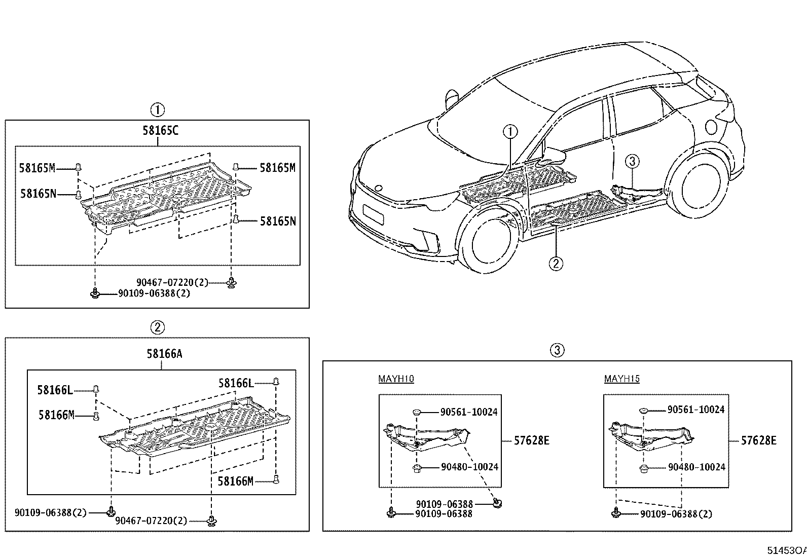 51206-52030 MEMBER SUB-ASSY, REAR SUSPENSION product image