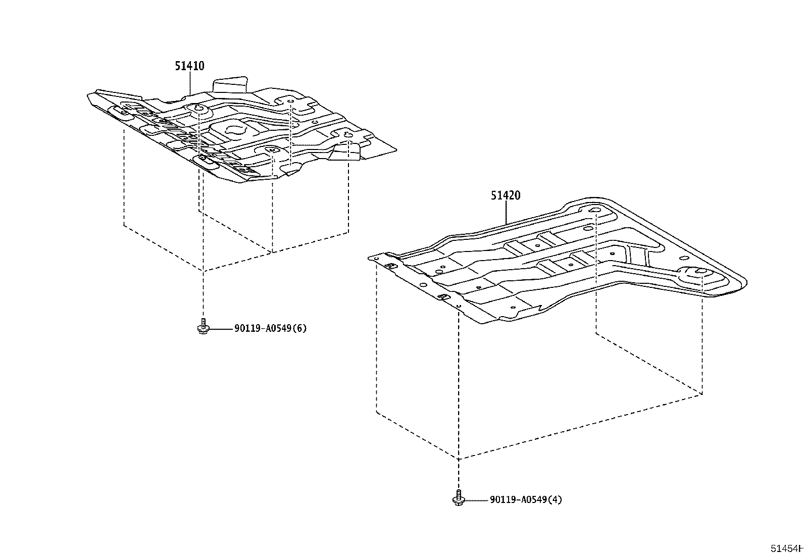 51410-YY040 COVER ASSY, ENGINE UNDER, NO.1 product image
