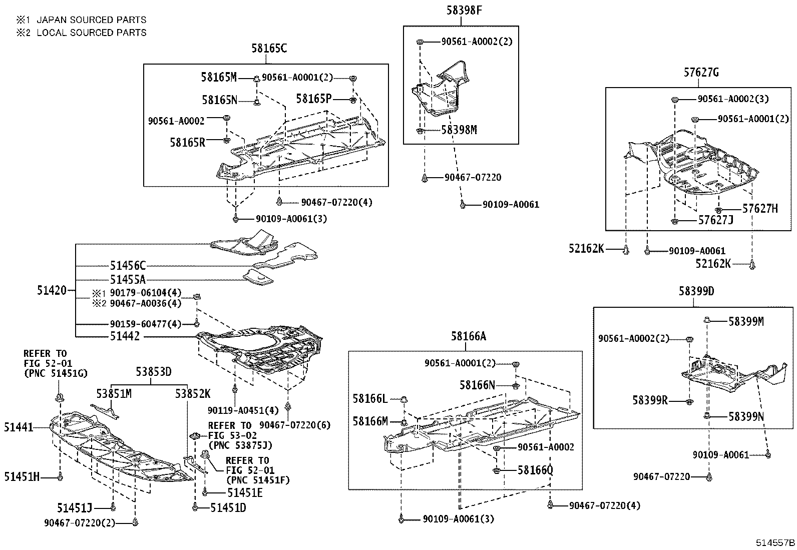 51206-06190 MEMBER SUB-ASSY, REAR SUSPENSION product image