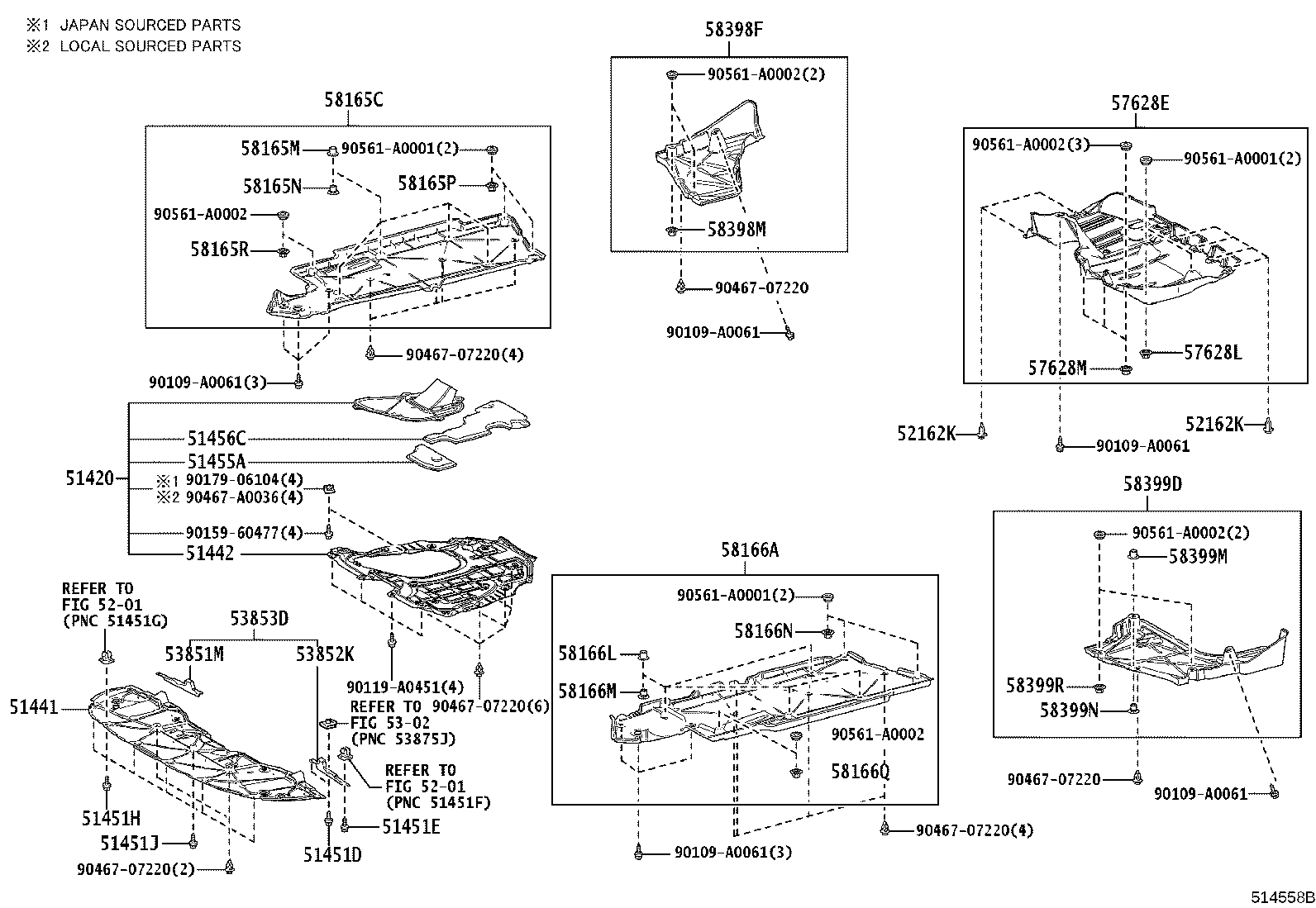 51206-06190 MEMBER SUB-ASSY, REAR SUSPENSION product image