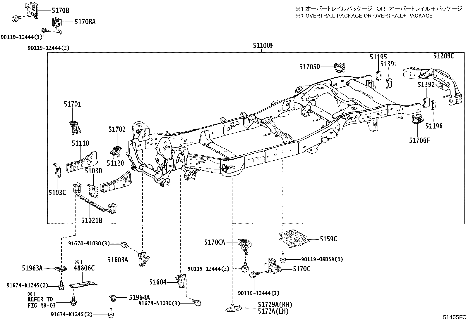 51001-6BF20 FRAME SUB-ASSY product image