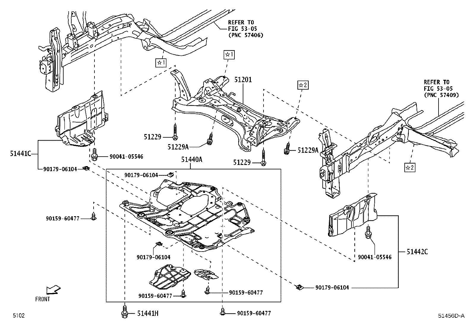 51442-BZ240 COVER, ENGINE UNDER, LH product image