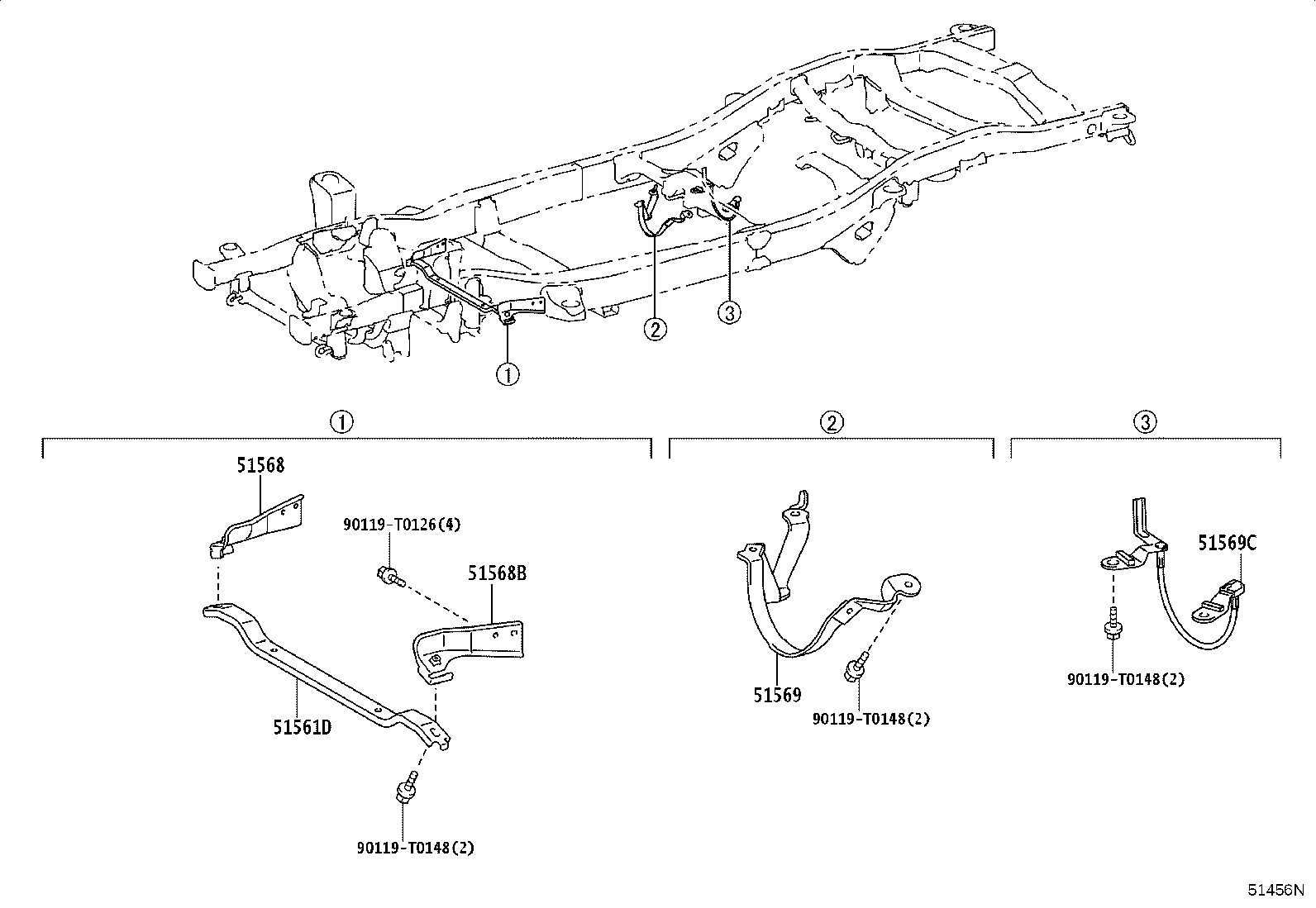 51021-KK011 CROSSMEMBER SUB-ASSY, FRAME AUXILIARY product image