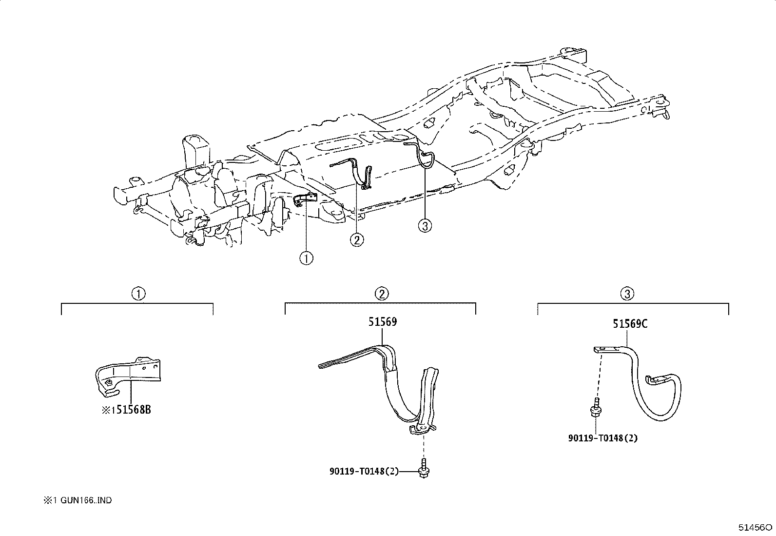 51021-KK011 CROSSMEMBER SUB-ASSY, FRAME AUXILIARY product image