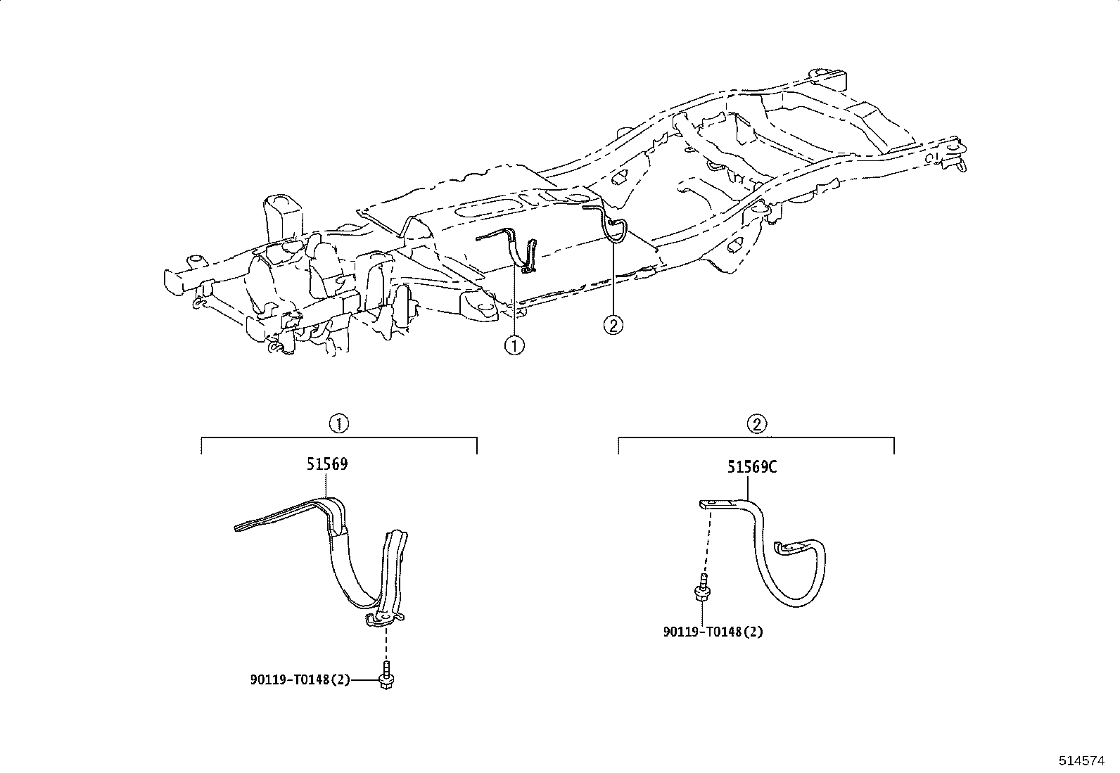 51001-KK366 FRAME SUB-ASSY product image