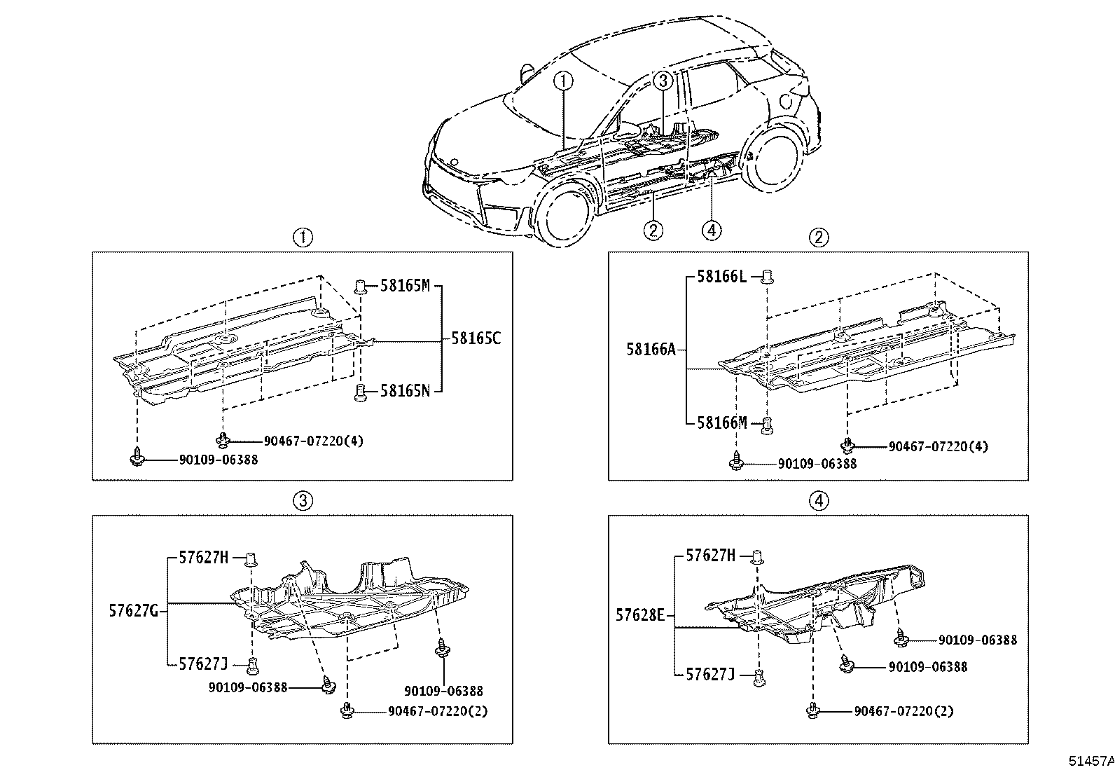 51206-52040 MEMBER SUB-ASSY, REAR SUSPENSION product image