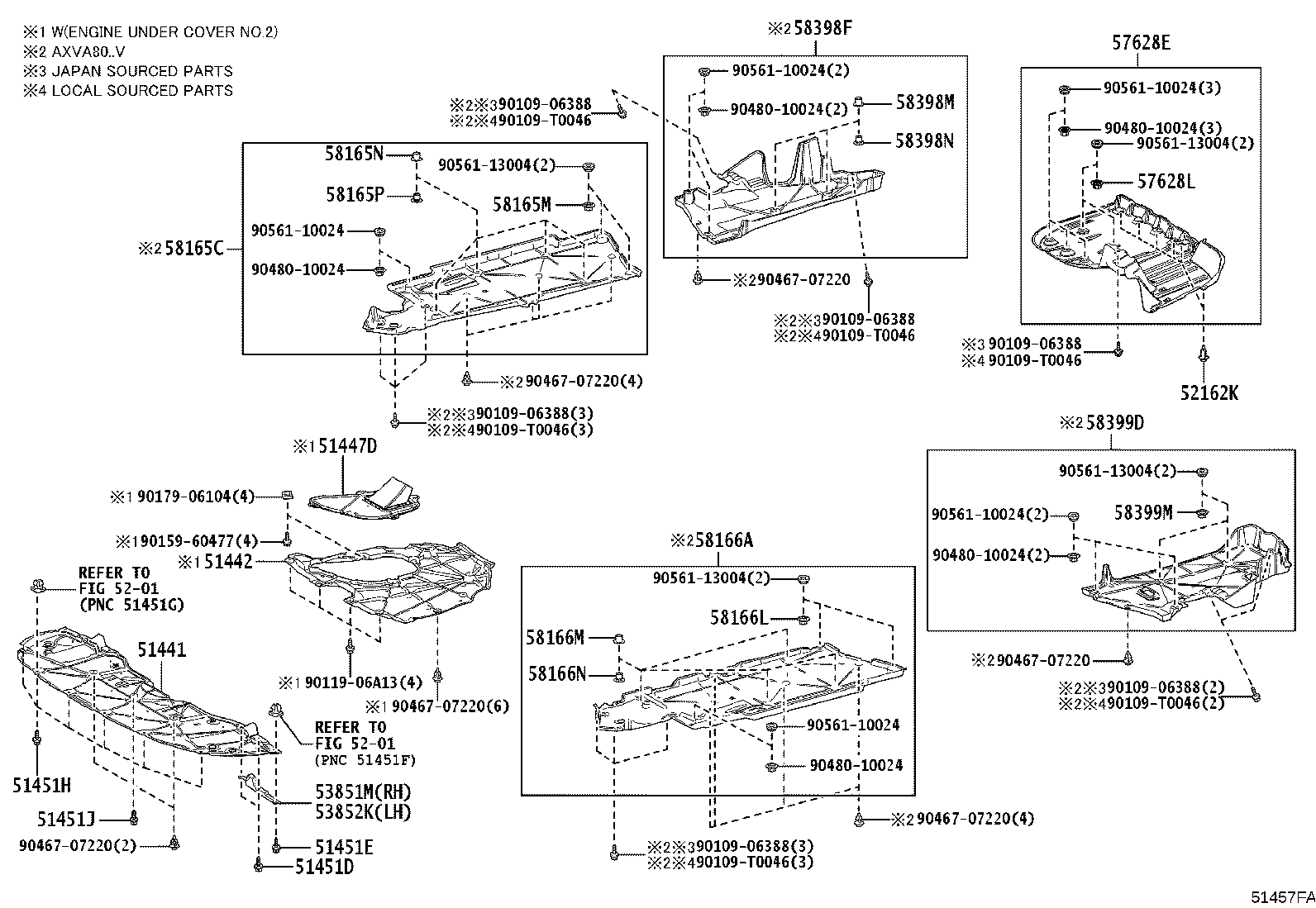 51023-06090 BRACKET SUB-ASSY, FRONT SUSPENSION MEMBER, RH product image