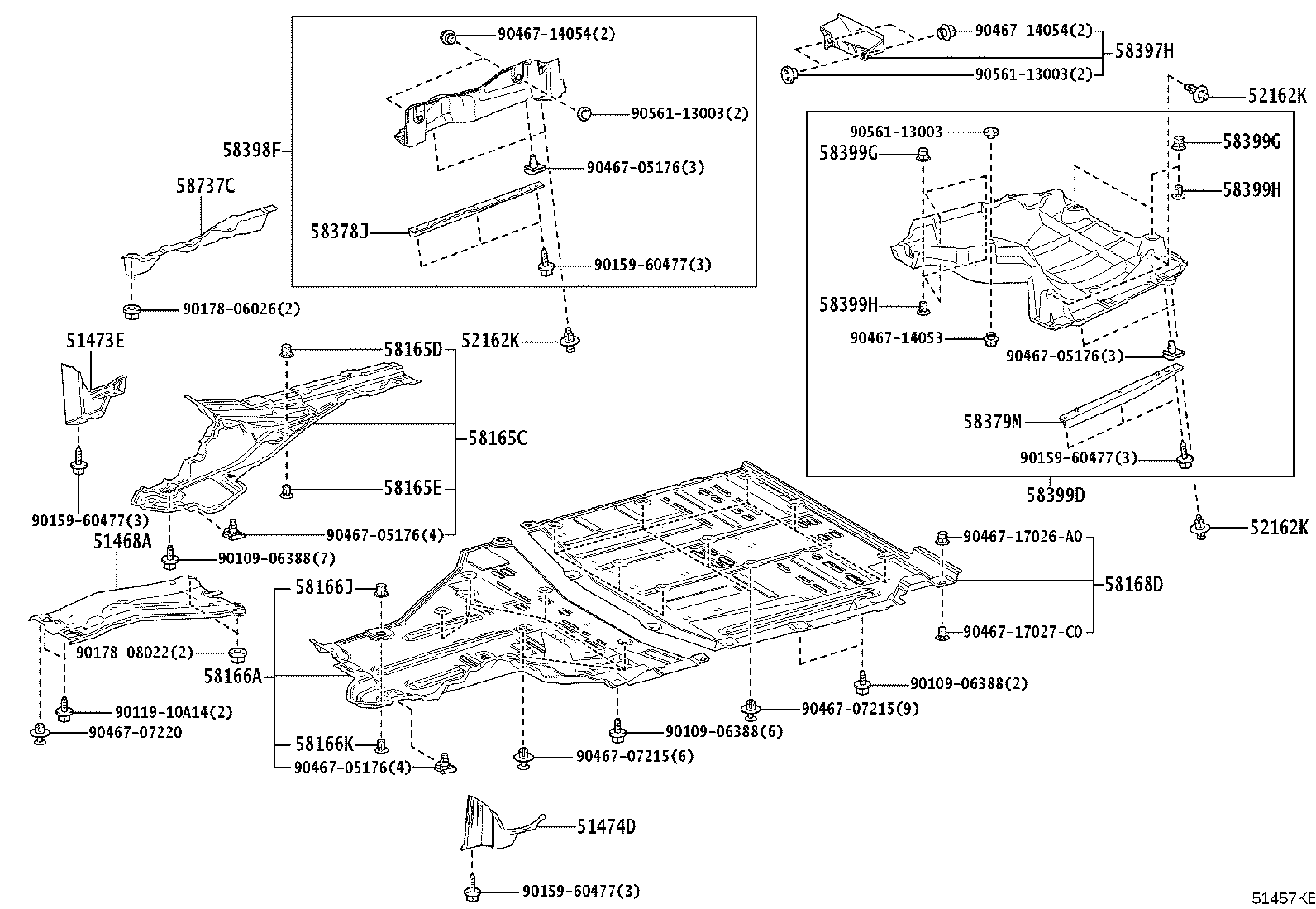51206-V2020 MEMBER SUB-ASSY, REAR SUSPENSION product image