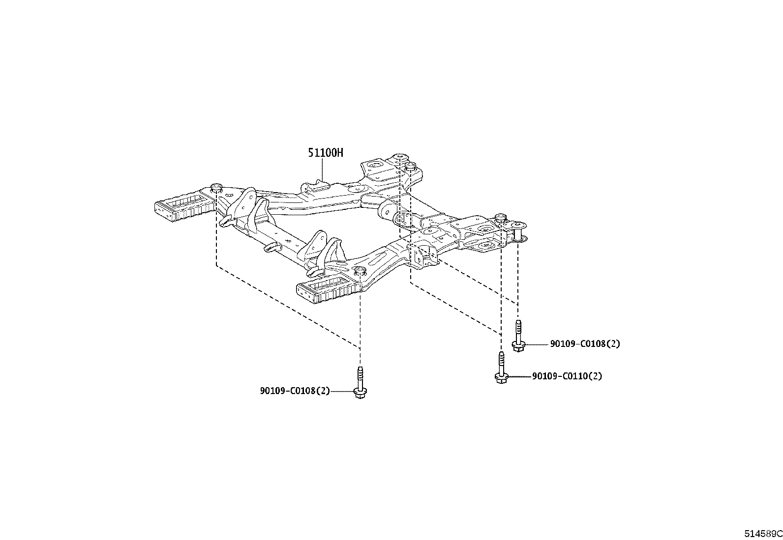 51410-YL020 COVER ASSY, ENGINE UNDER, NO.1 product image