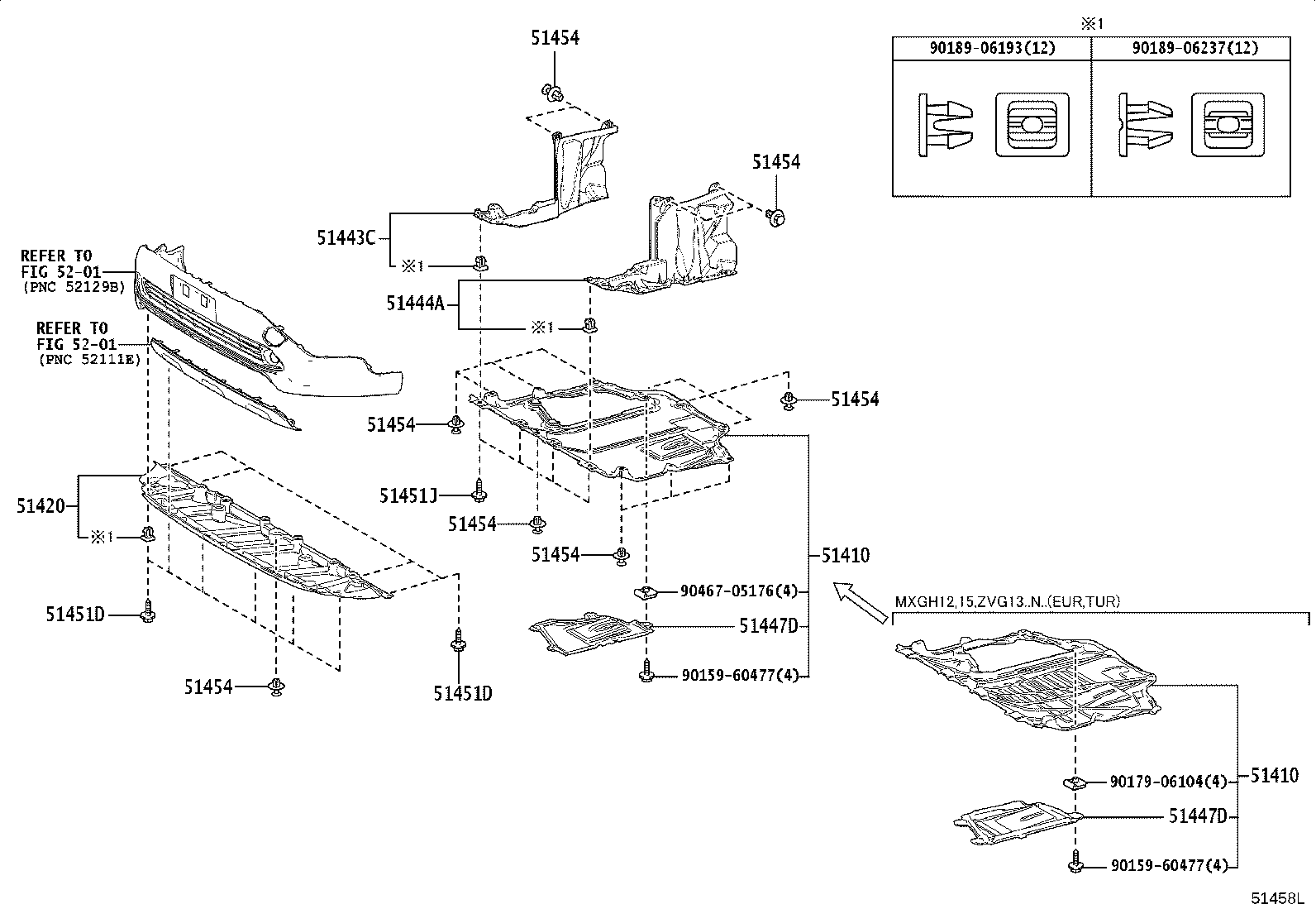 51447-16040 COVER, ENGINE UNDER, NO.4 CENTER product image