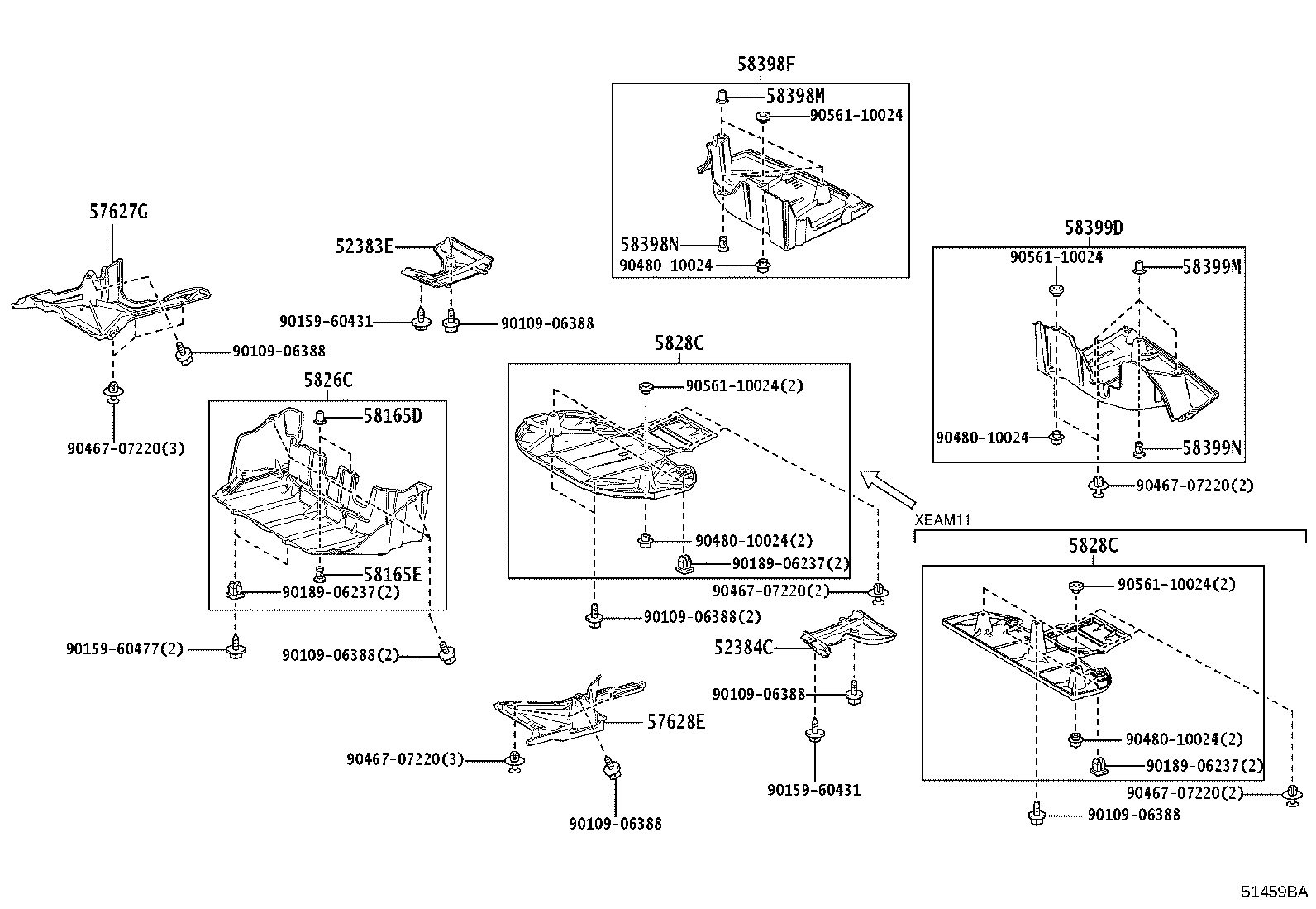 51200-42040 MEMBER SUB-ASSY, REAR SUSPENSION product image