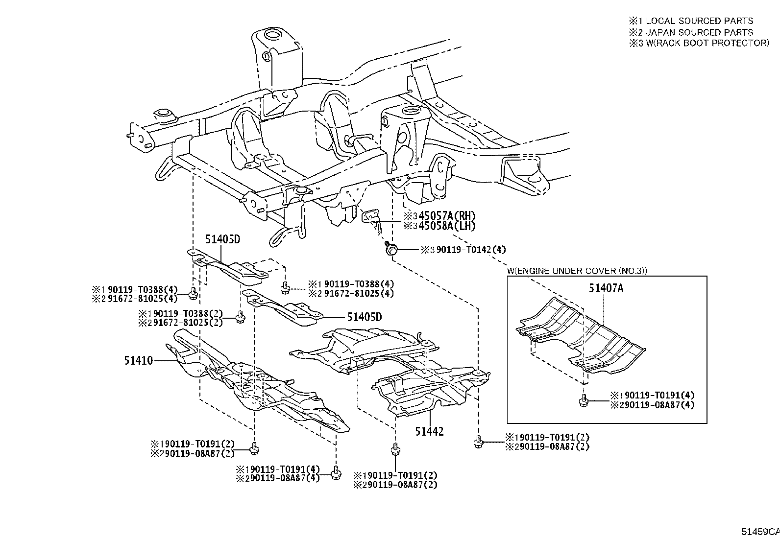 51420-KK030 COVER, ENGINE UNDER, NO.2 product image