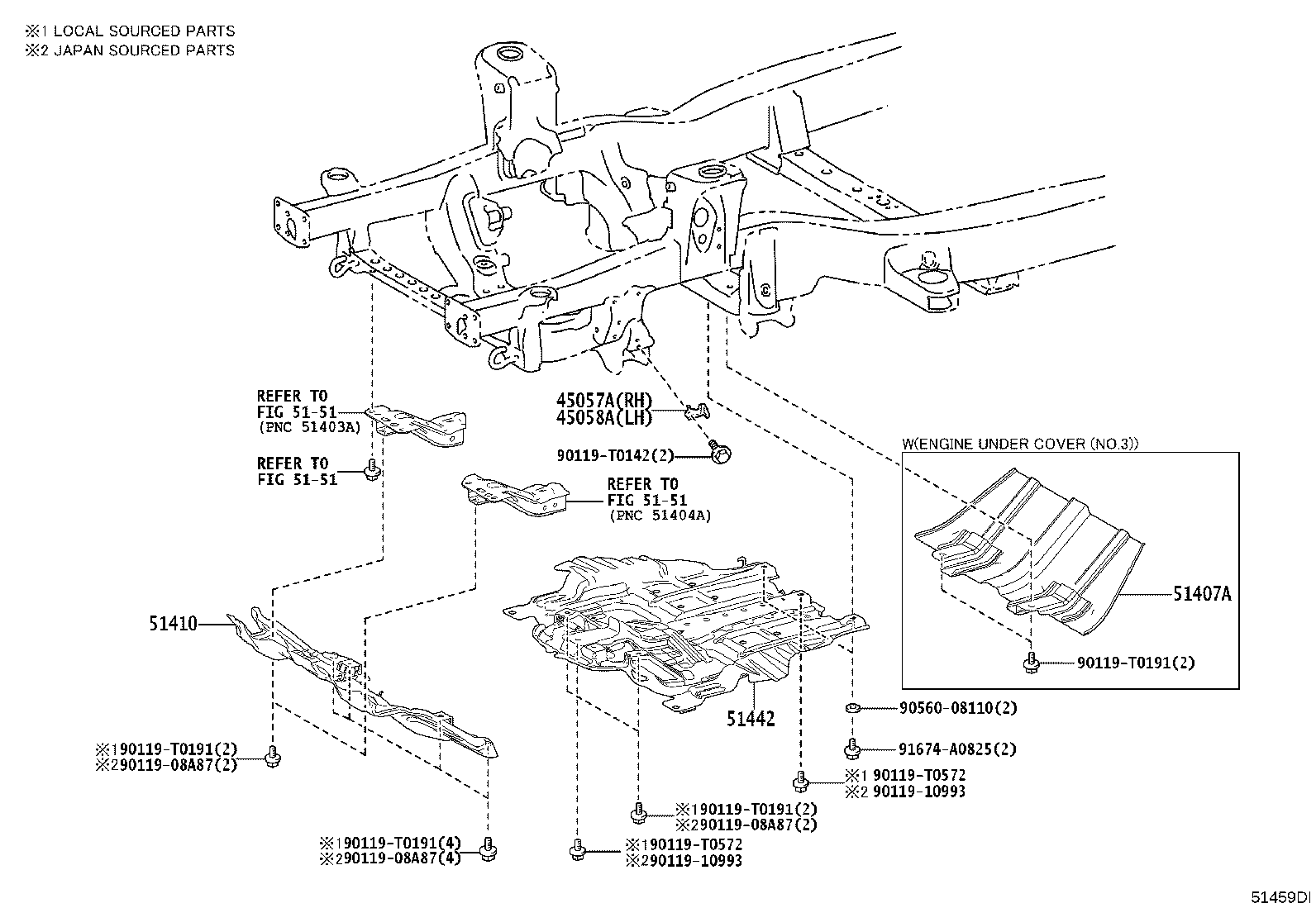 51420-KK030 COVER, ENGINE UNDER, NO.2 product image