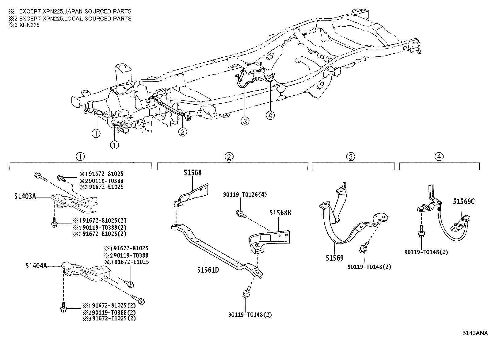 51001-KKP30 FRAME SUB-ASSY product image