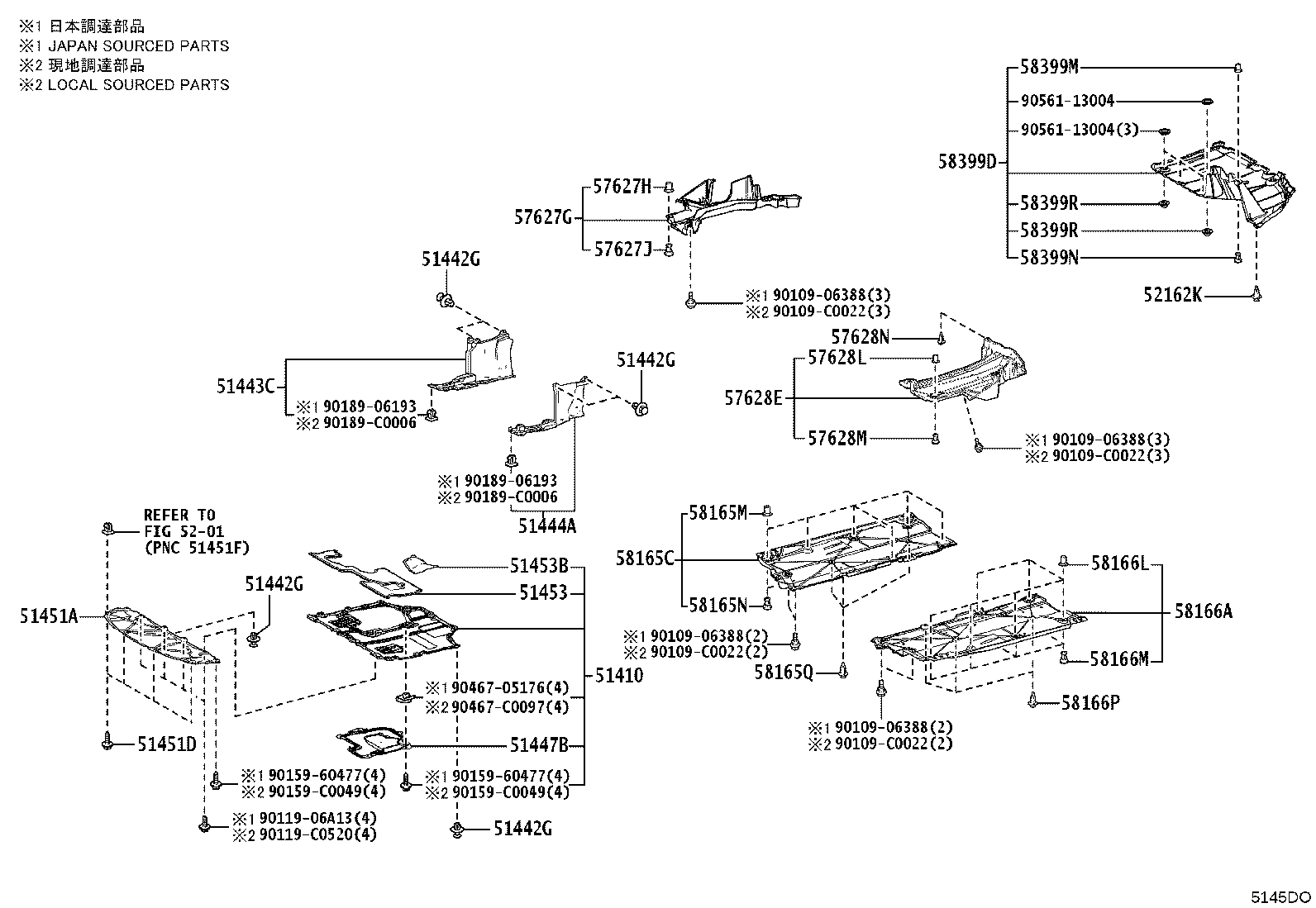 51206-02150 MEMBER SUB-ASSY, REAR SUSPENSION product image
