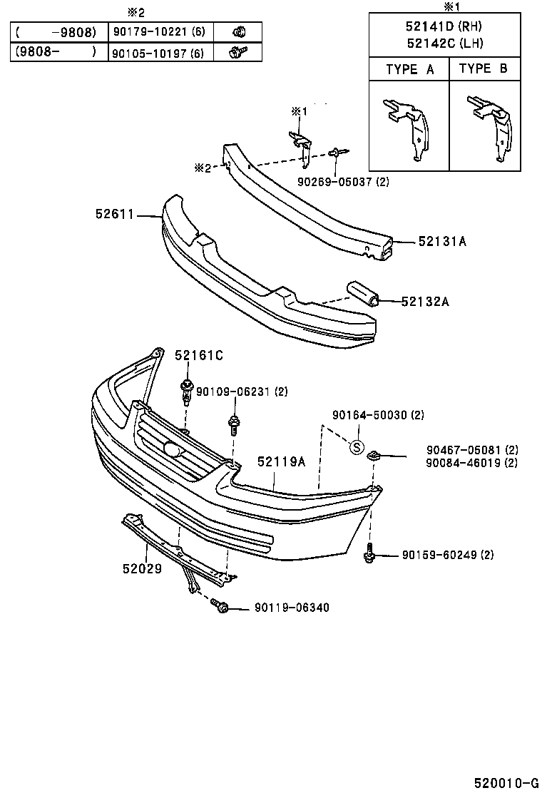 52116-AA010 SUPPORT, FRONT BUMPER SIDE, LH product image