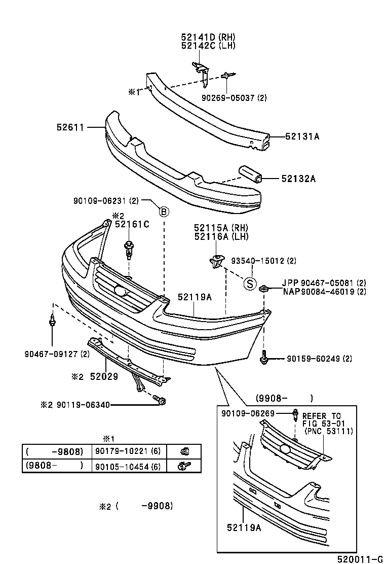 52116-33040 SUPPORT, FRONT BUMPER SIDE, LH product image