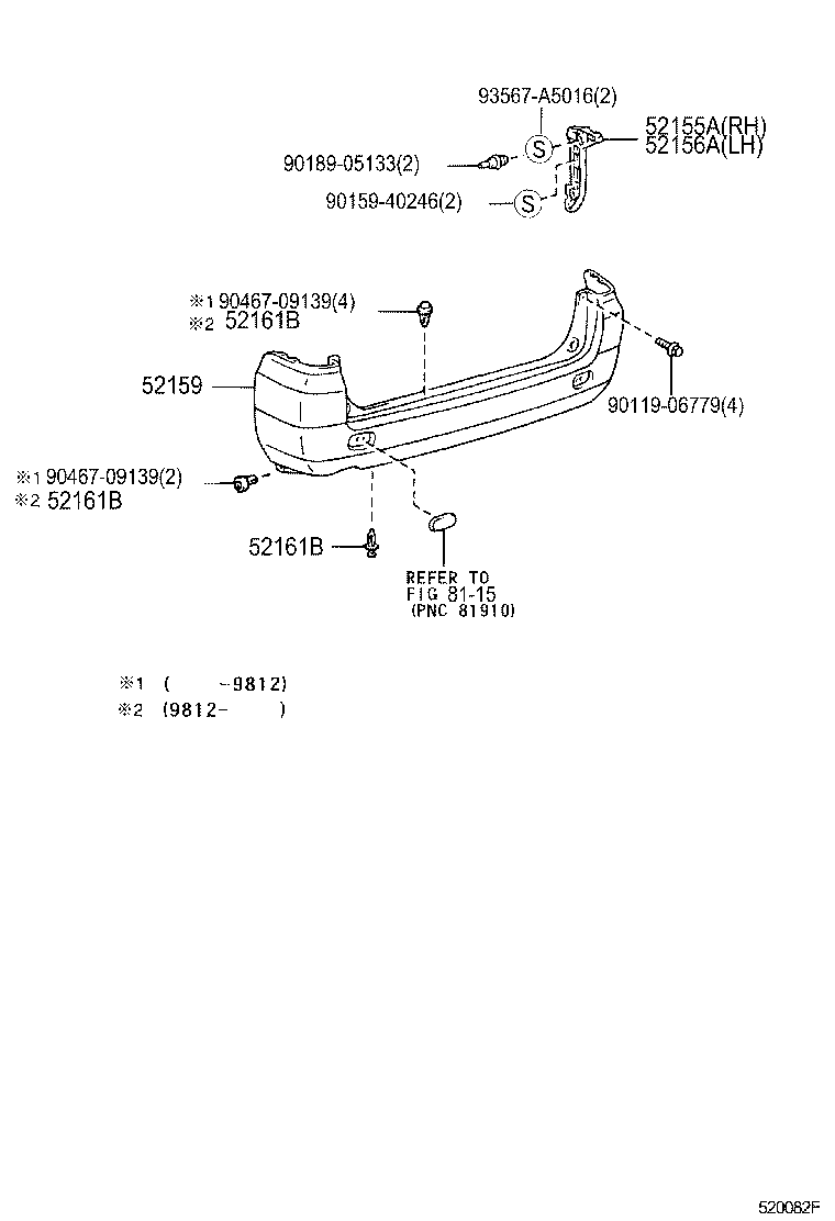 52155-28060 SUPPORT, REAR BUMPER SIDE, RH product image