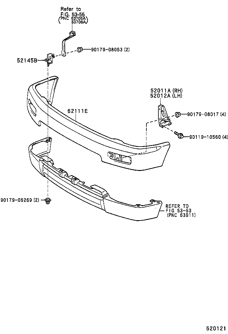 52116-35080 SUPPORT, FRONT BUMPER SIDE, LH product image