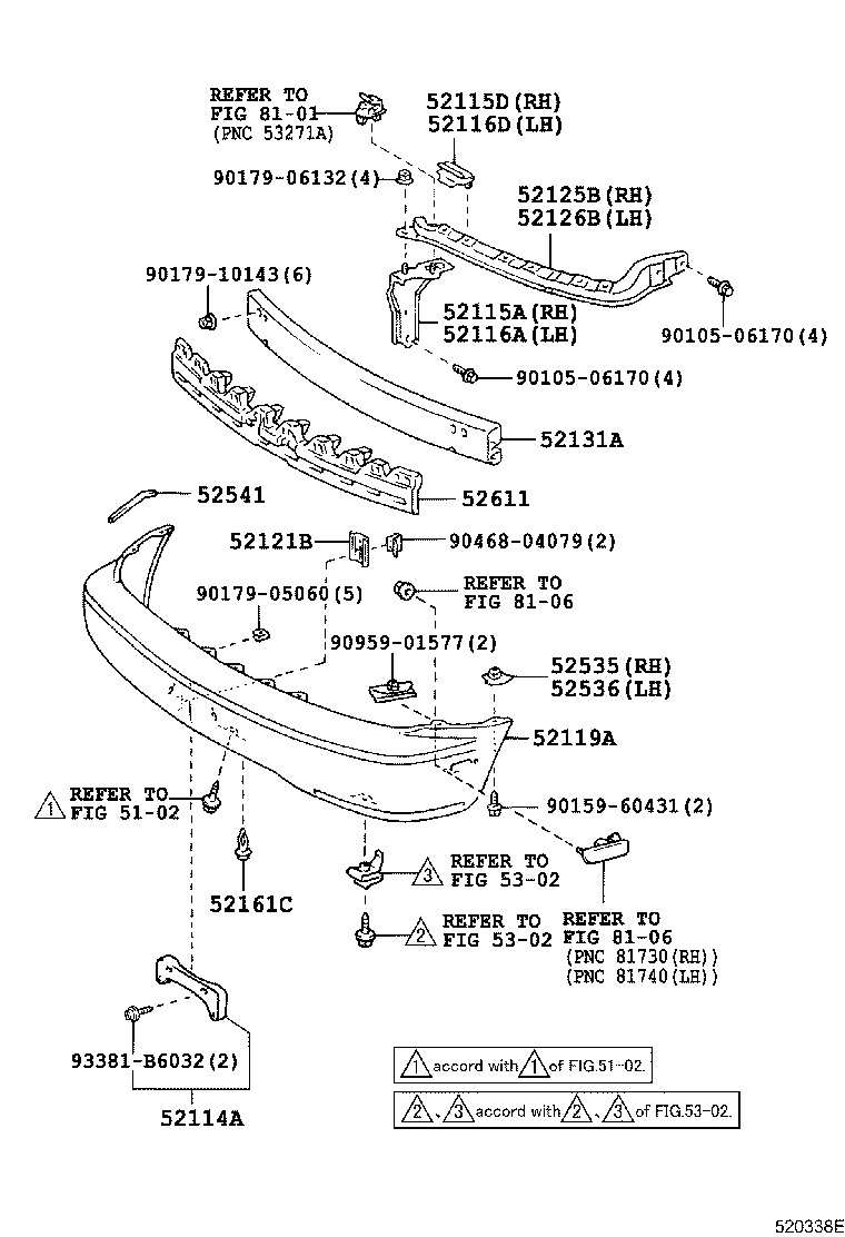 52114-48010 BRACKET, FRONT BUMPER EXTENSION MOUNTING product image