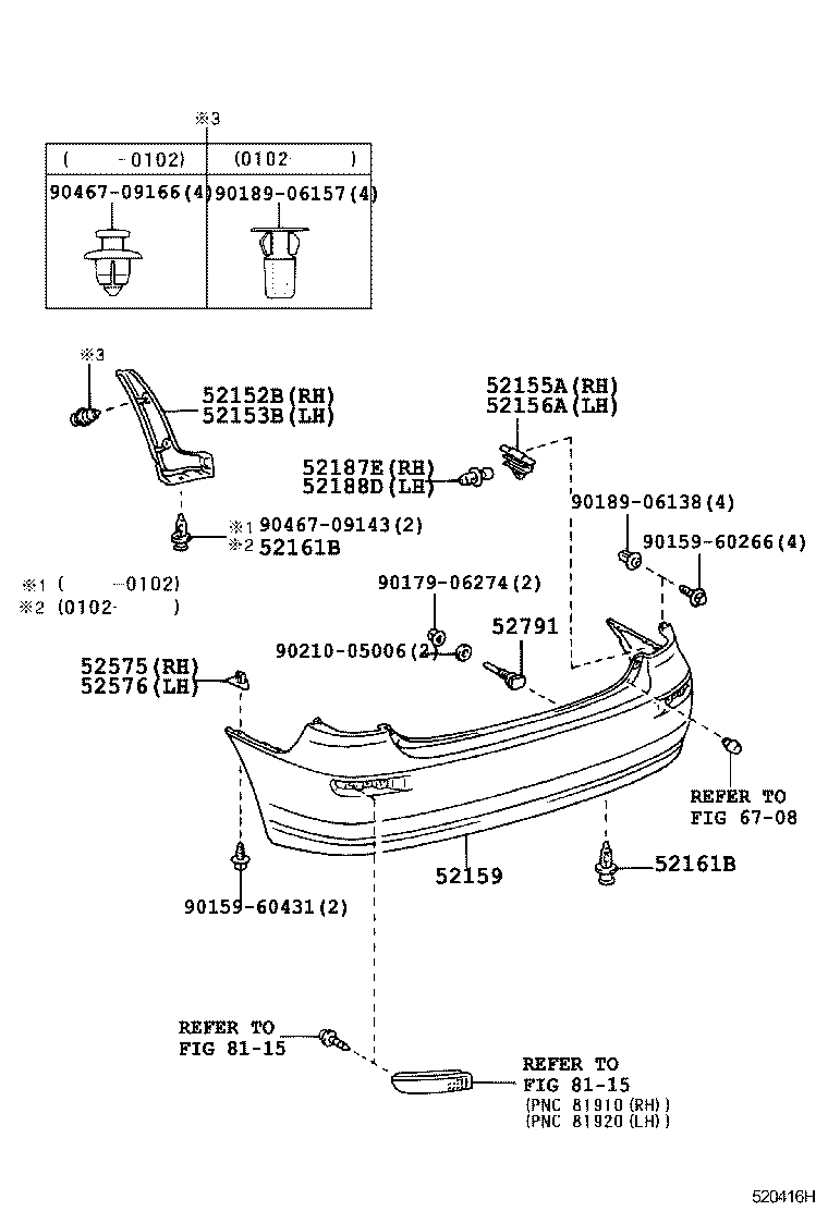 52155-44040 SUPPORT, REAR BUMPER SIDE, RH product image