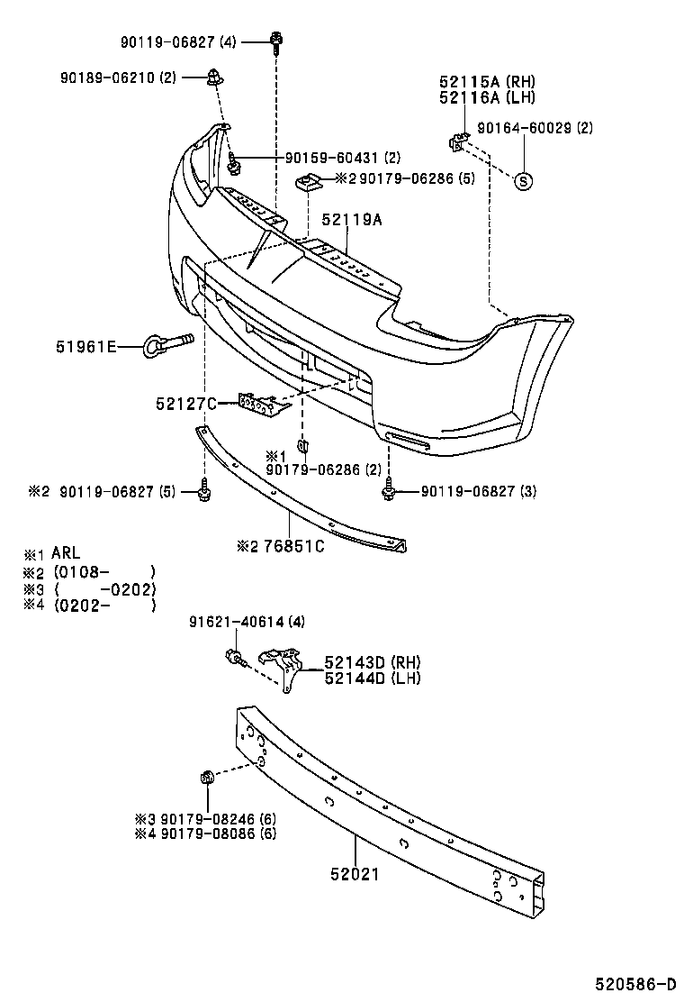 52115-17020 SUPPORT, FRONT BUMPER SIDE, RH product image
