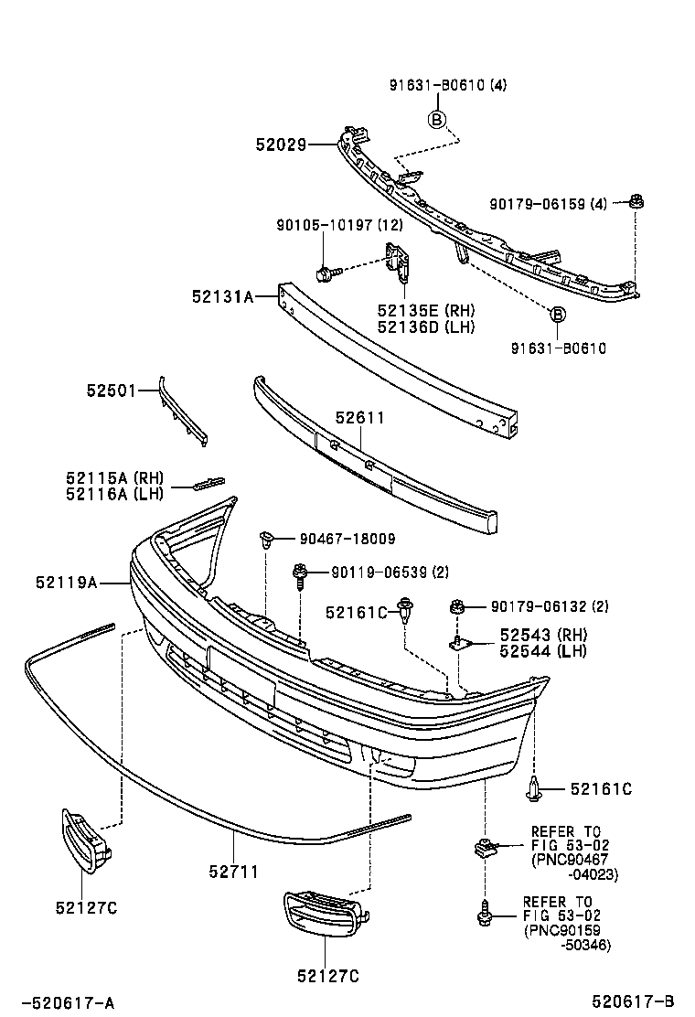 52611-YF020 ABSORBER, FRONT BUMPER ENERGY product image
