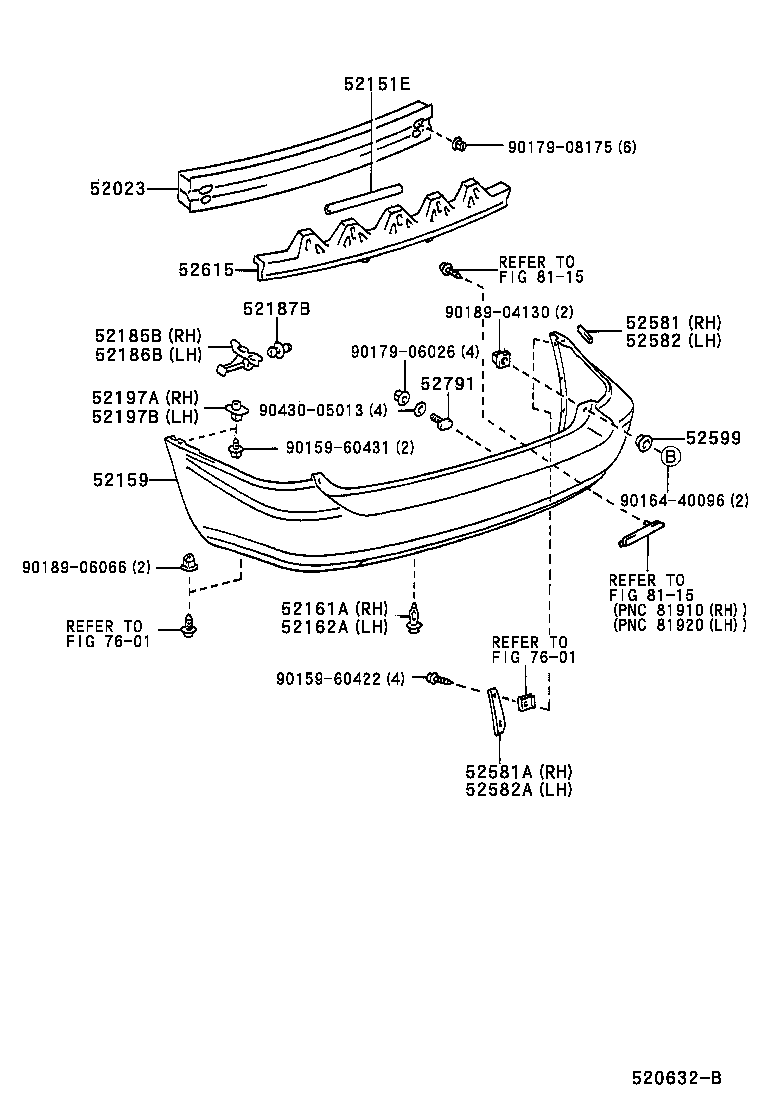 52791-33010 BOLT, BUMPER MOULDING SET, NO.1 product image