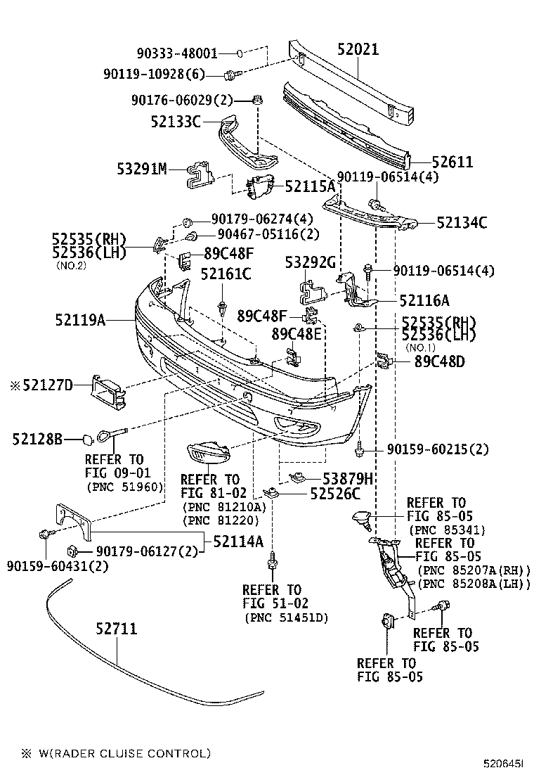 52114-50050-C0 BRACKET, FRONT BUMPER EXTENSION MOUNTING product image