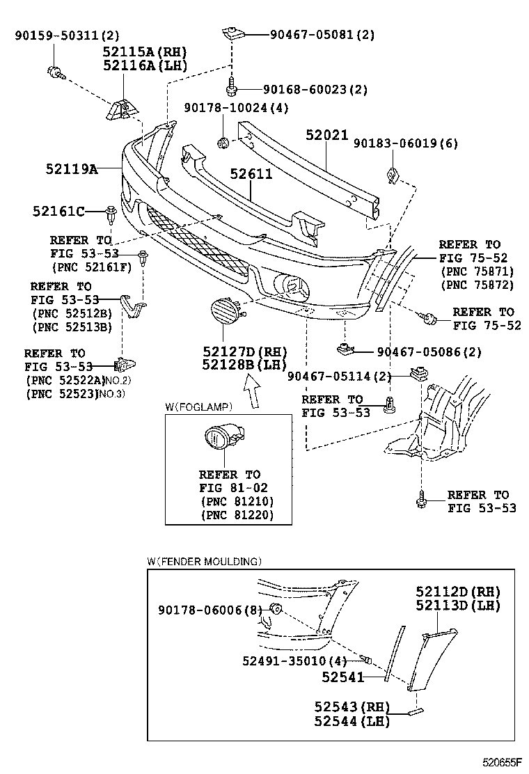 52115-0C010 SUPPORT, FRONT BUMPER SIDE, RH product image