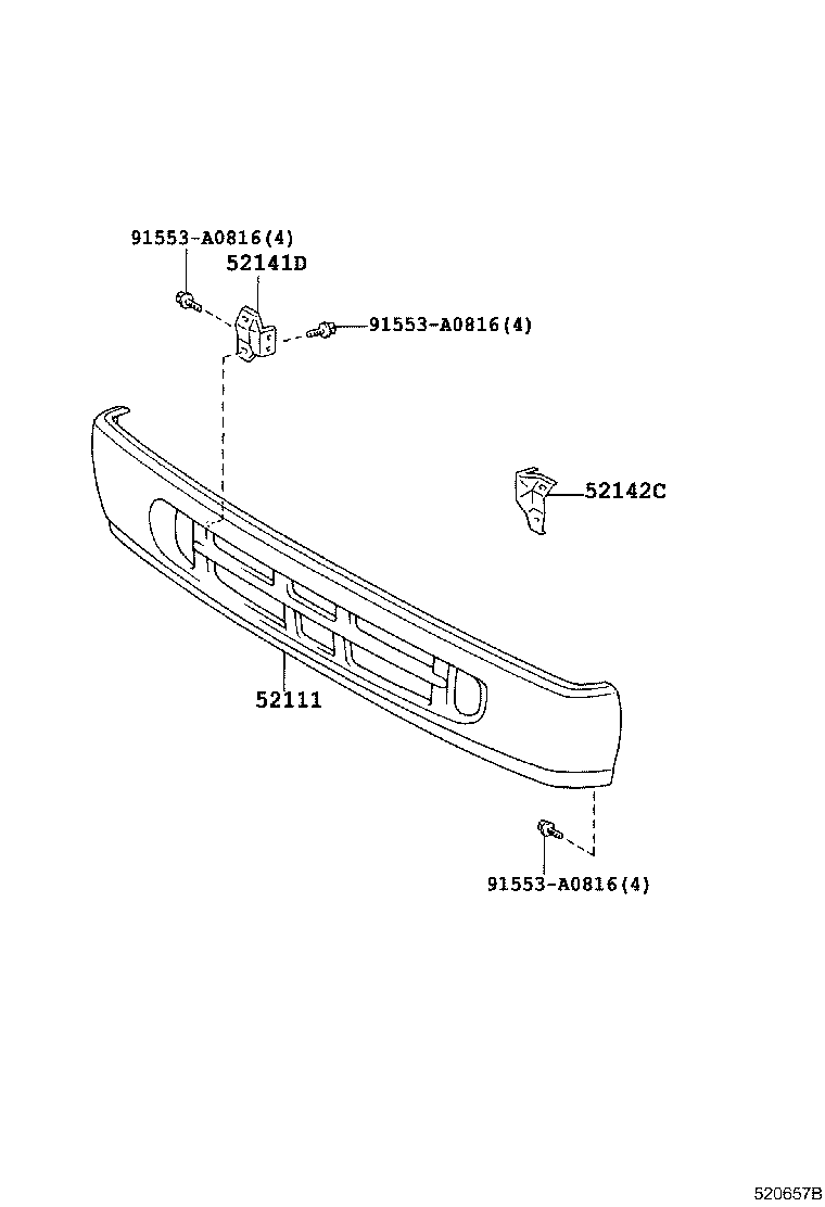 52018-36934 BUMPER ASSY, FRONT product image