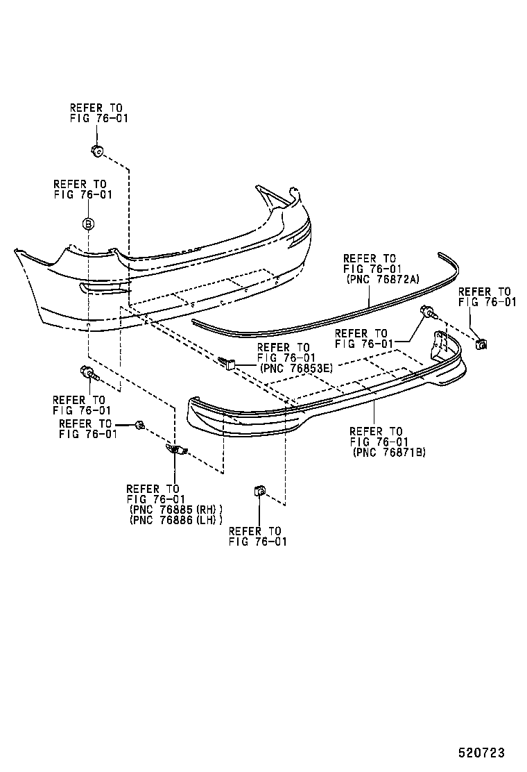 52155-44040 SUPPORT, REAR BUMPER SIDE, RH product image