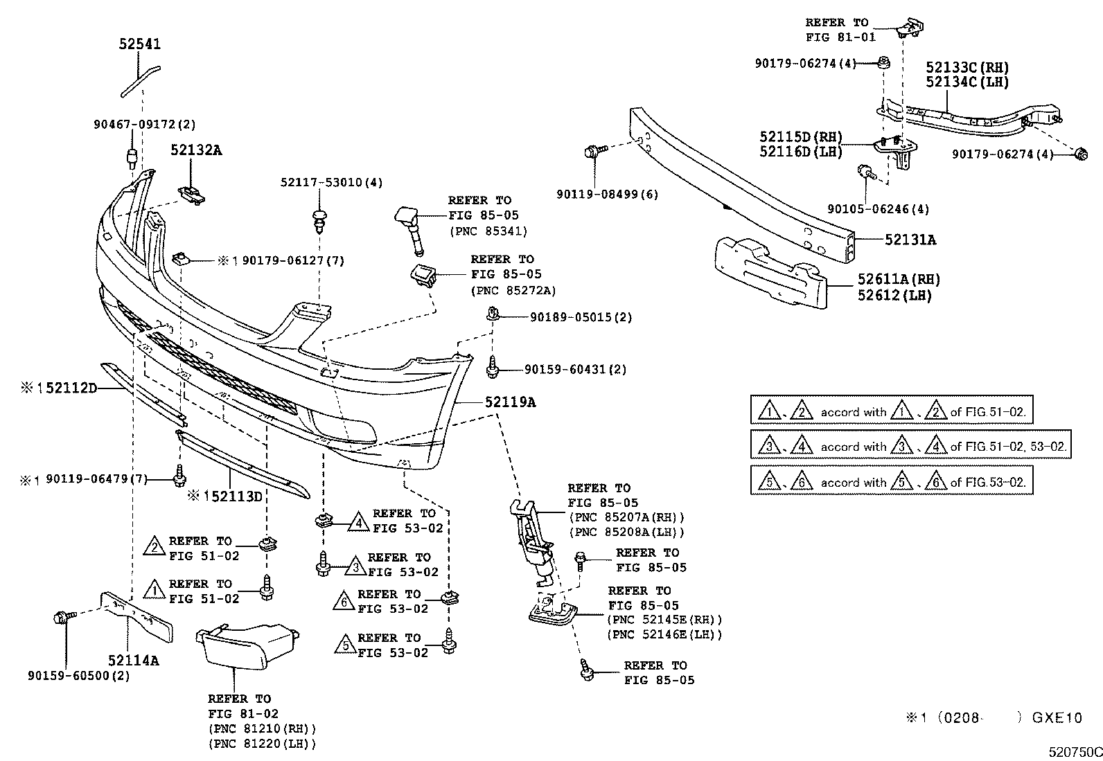 52115-14130 SUPPORT, FRONT BUMPER SIDE, RH product image