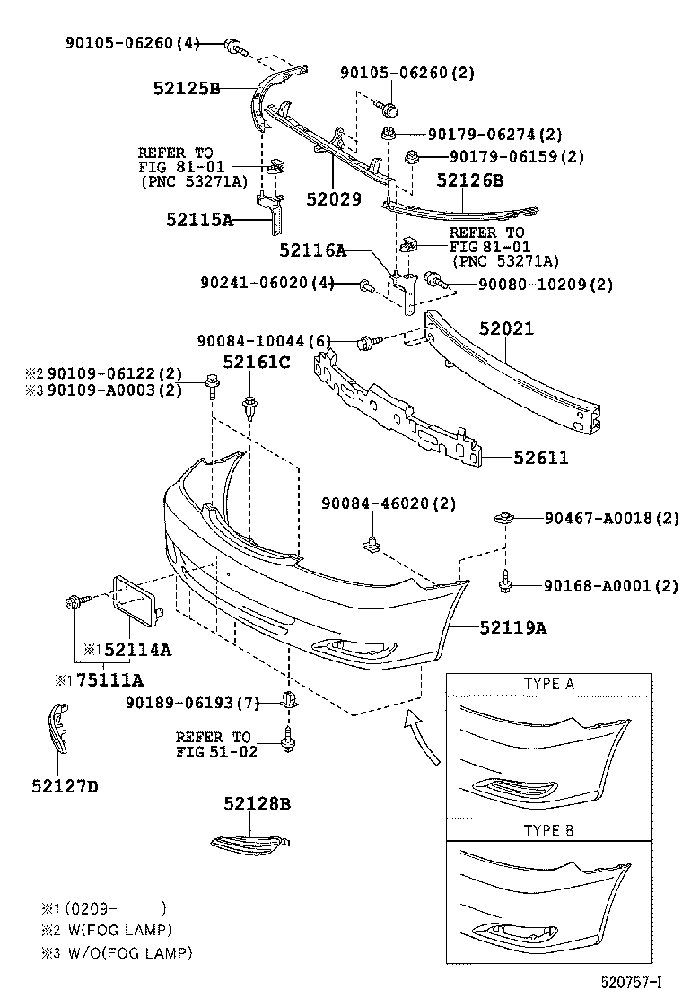 75111-AA020 BRACKET, FRONT BUMPER EXTENSION MOUNTING product image
