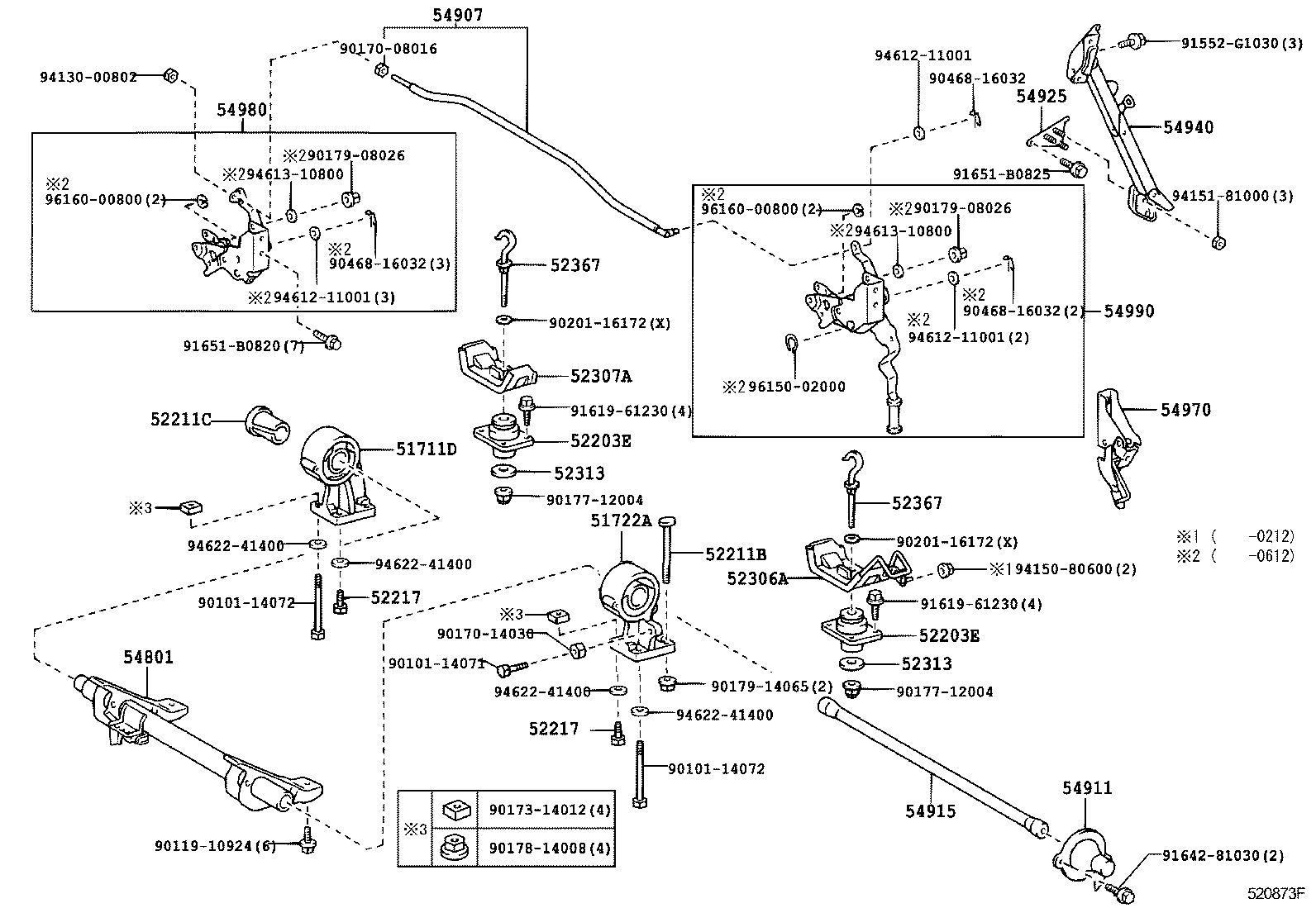 52203-37040 CUSHIION SUB-ASSY, CAB MOUNTING, NO.3 UPPER product image