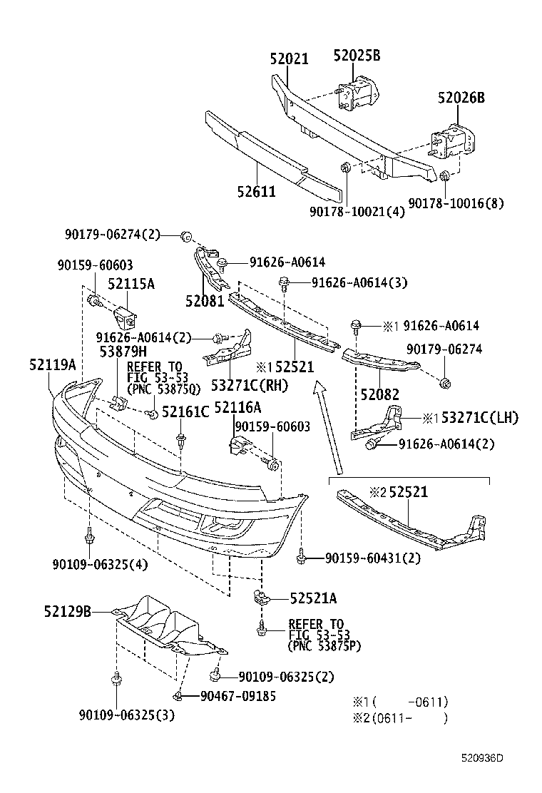 52115-60110 SUPPORT, FRONT BUMPER SIDE, RH product image