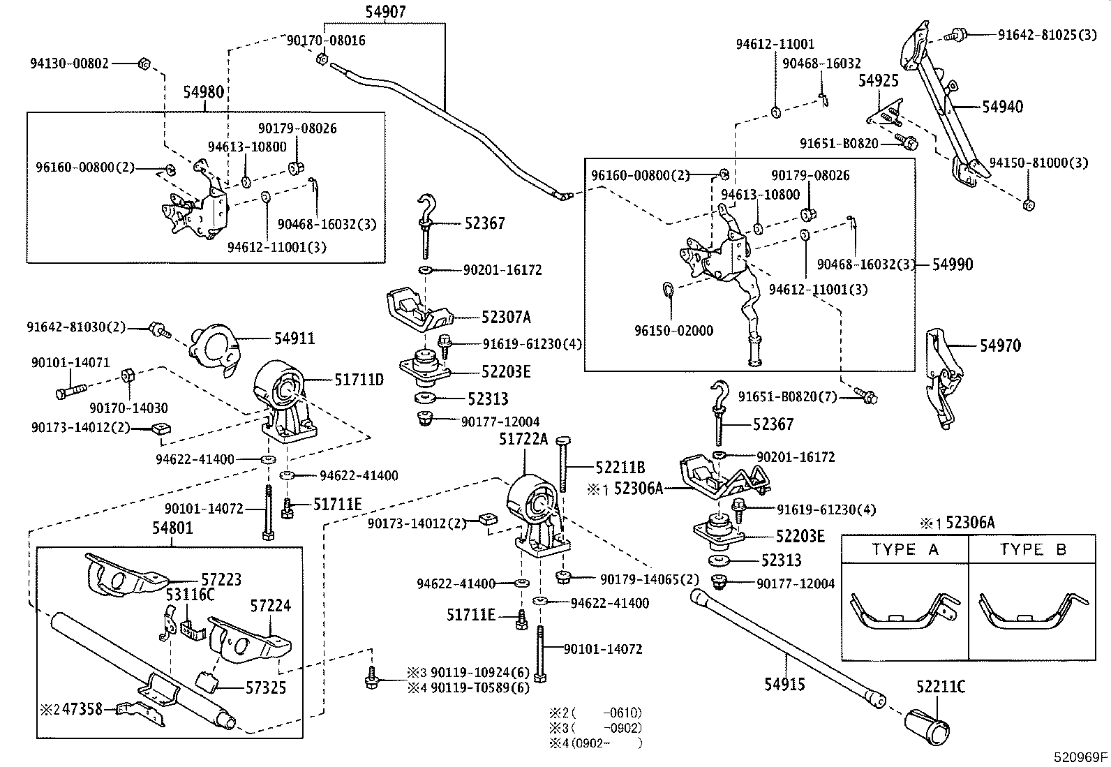 52203-37040 CUSHIION SUB-ASSY, CAB MOUNTING, NO.3 UPPER product image