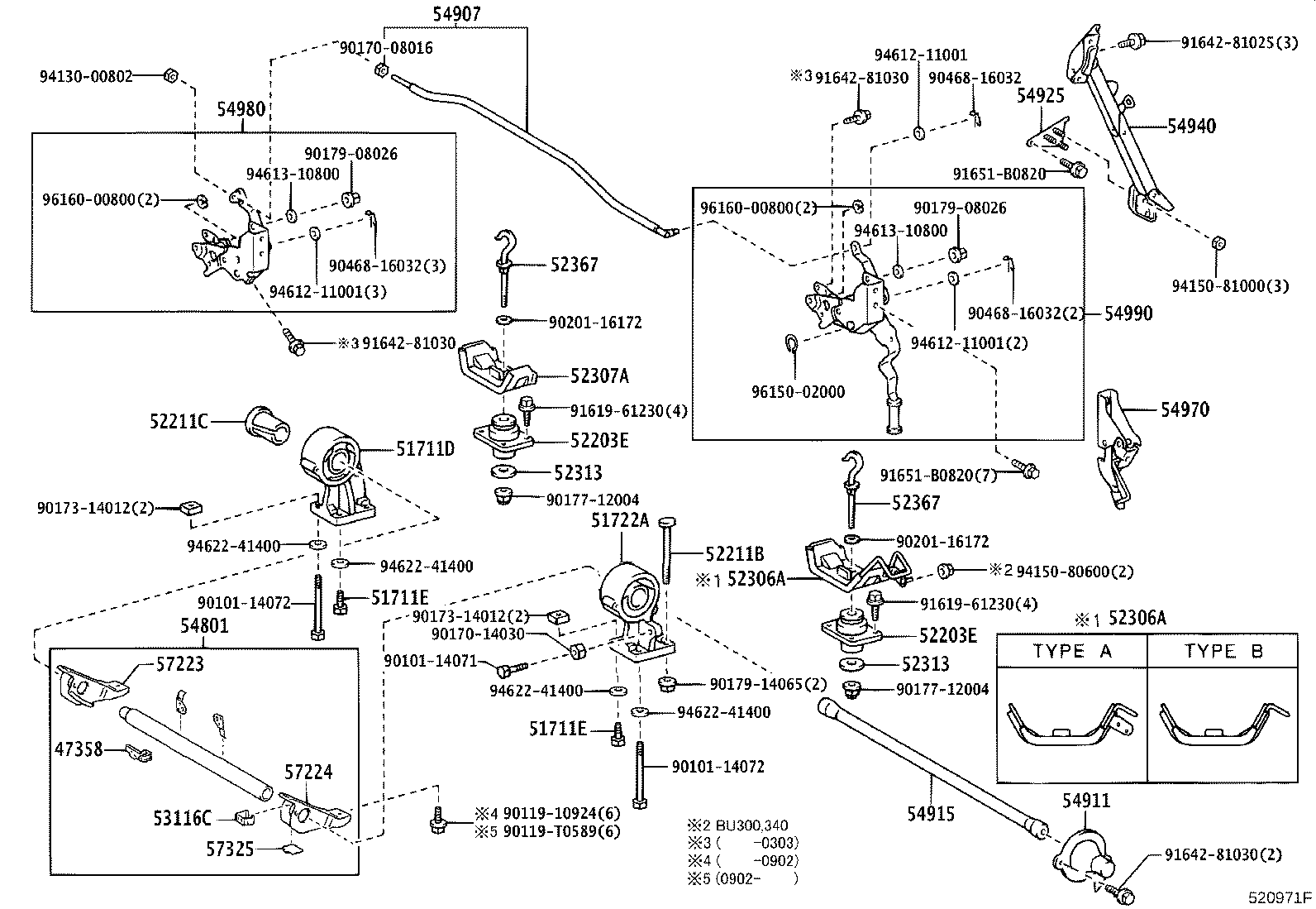 52203-37040 CUSHIION SUB-ASSY, CAB MOUNTING, NO.3 UPPER product image