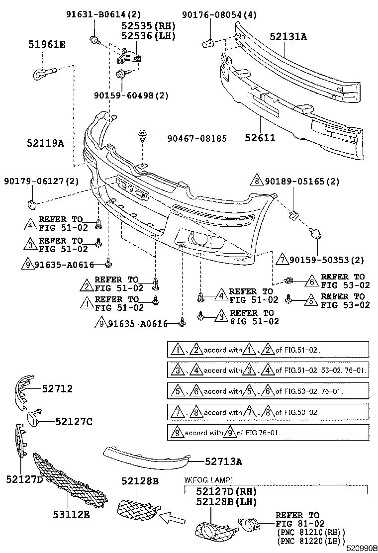 52611-52060 ABSORBER, FRONT BUMPER ENERGY product image