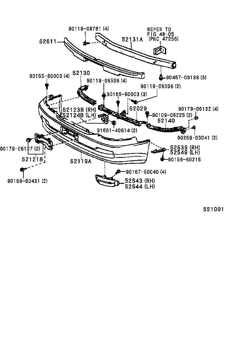 52611-30101 ABSORBER, FRONT BUMPER ENERGY product image