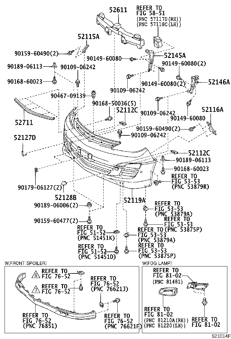 52115-28090 SUPPORT, FRONT BUMPER SIDE, RH product image