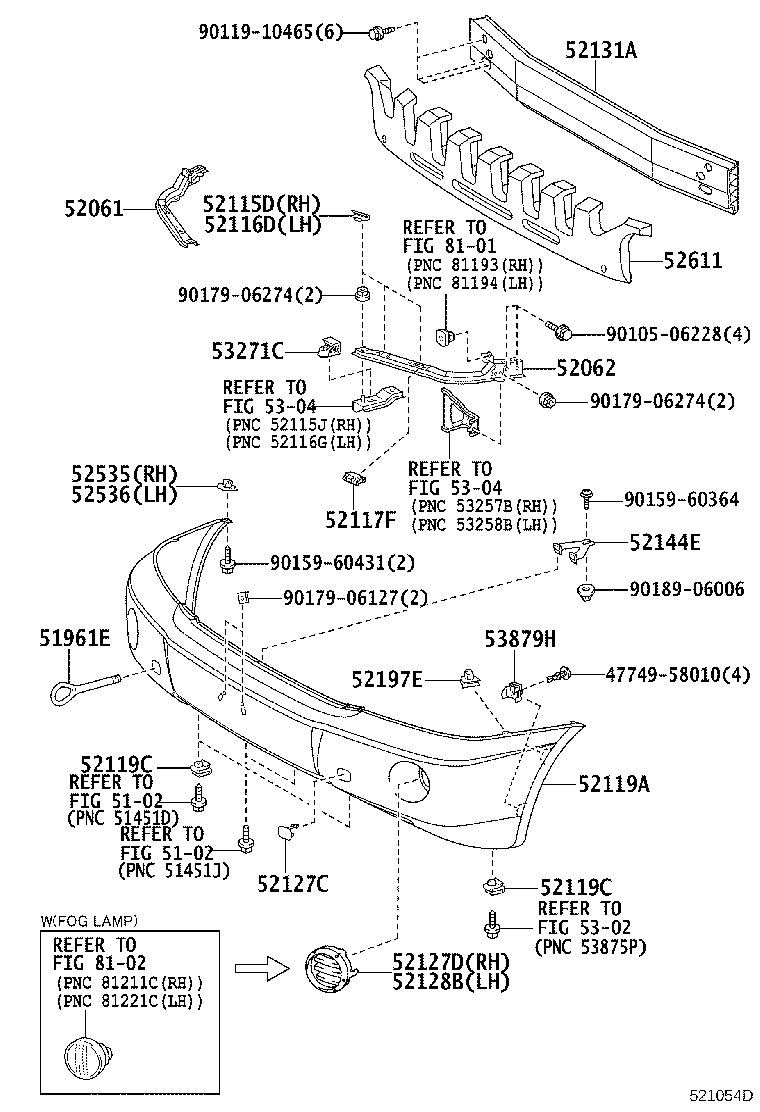 52611-48050 ABSORBER, FRONT BUMPER ENERGY product image