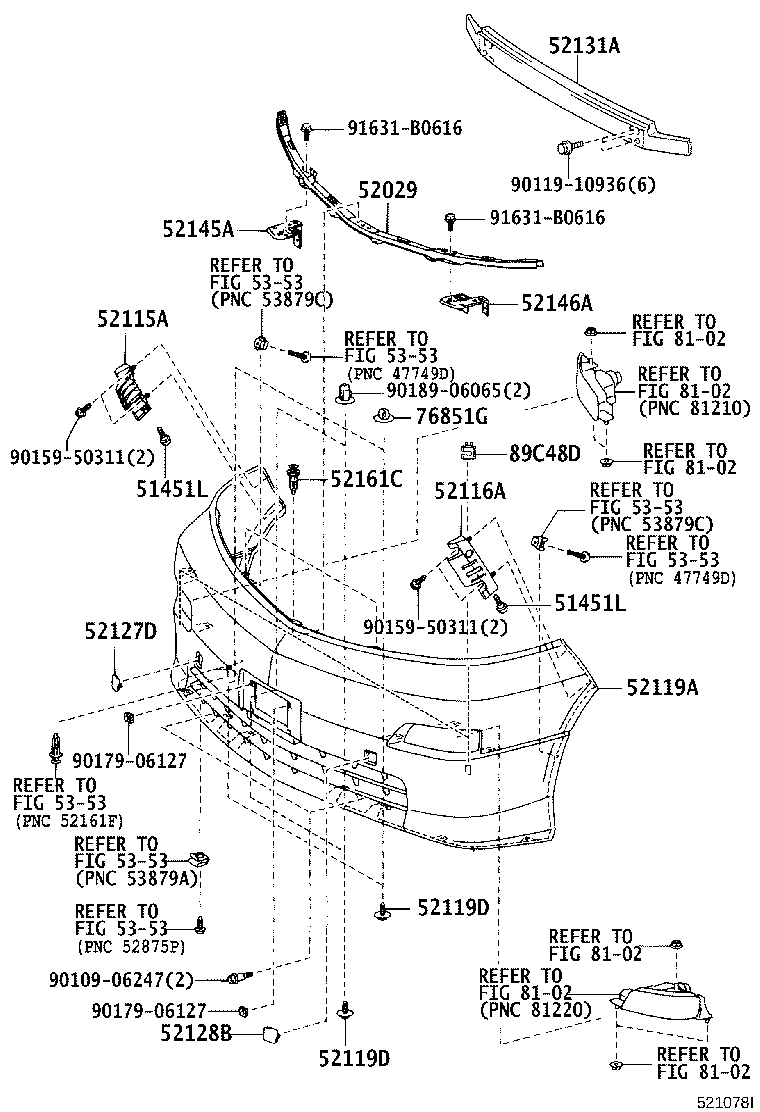 52115-58010 SUPPORT, FRONT BUMPER SIDE, RH product image